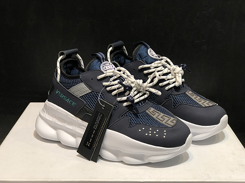 Italian luxury jewelry Versace_Versace 18 autumn and winter new men and women fashion trends thick bottom low-top casual sports shoes 36-45 yards-8552dbaf